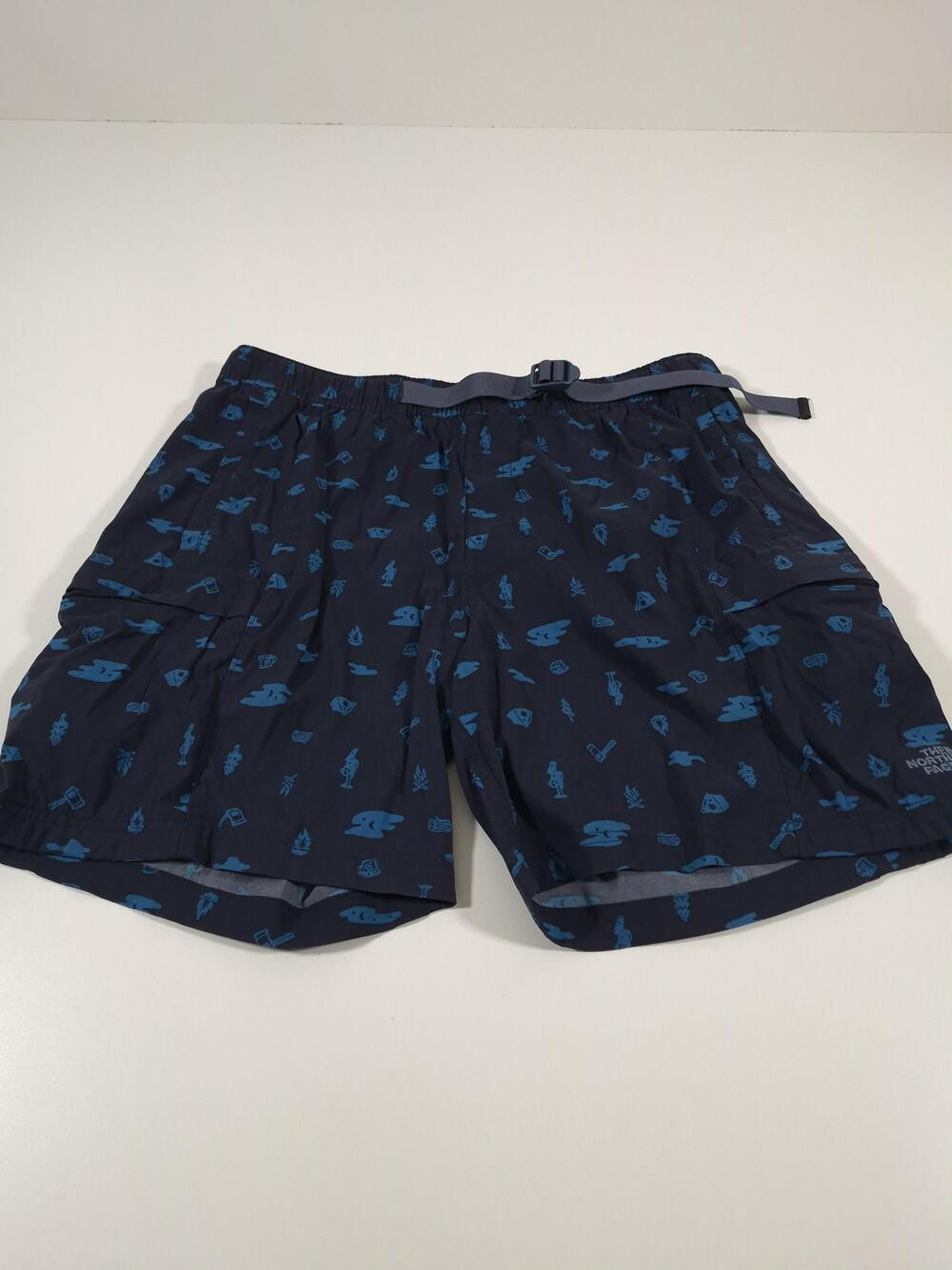 The North Face Shorts Mens M Blue Dark Class V Belted Relaxed Fit Cargo